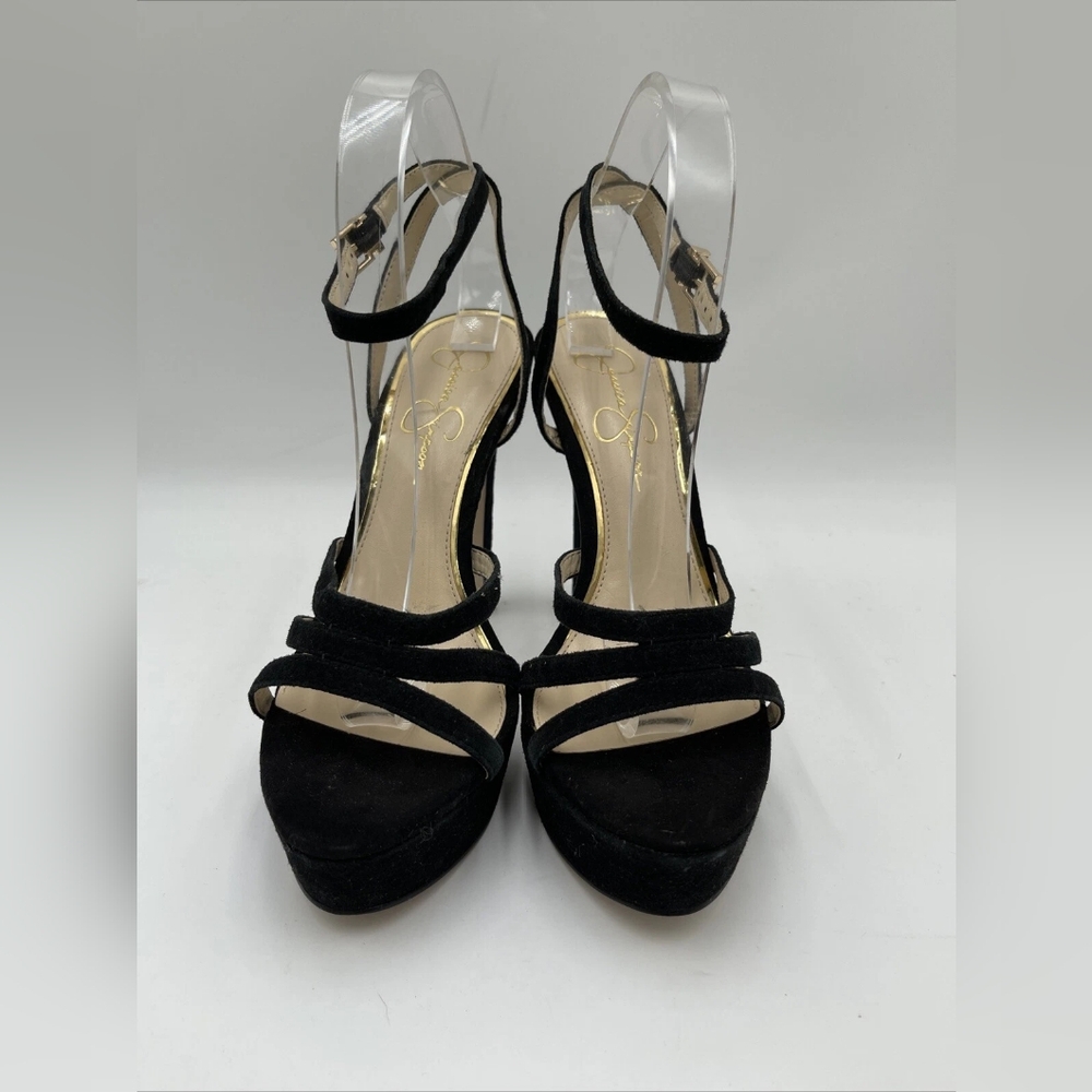 Elegant Black Strappy Heels